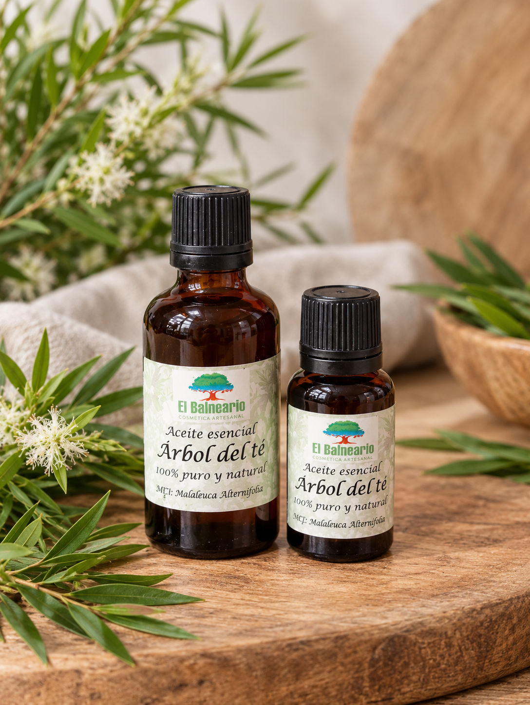Aceite esencial de árbol de té