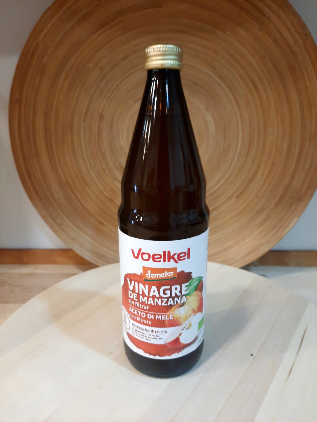 Vinagre de Manzana 750ml (sin filtrar)