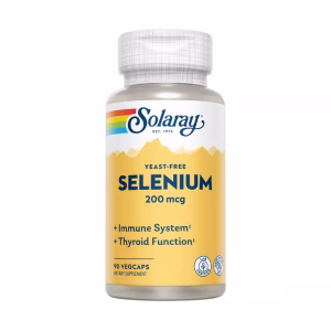 Selenio 200 µg Solaray Sin Levadura | Cabello, Uñas e Inmunida