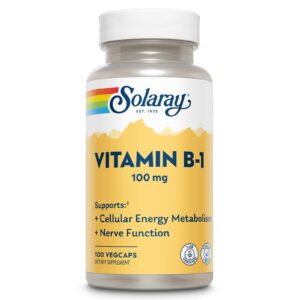 Vitamina B-1. 100 cápsulas.