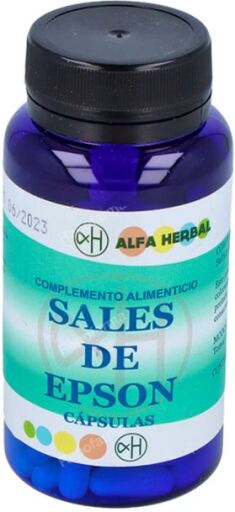 Sales de Epsom Alfa Herbal 100 Cápsulas | Magnesio